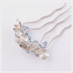 新光飾品新品促銷 韓國水晶花插梳，盤發必備時尚發飾