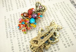 廠家直銷外貿原單飾品 仿古小鴨夾與梅花水鉆邊夾采購指南